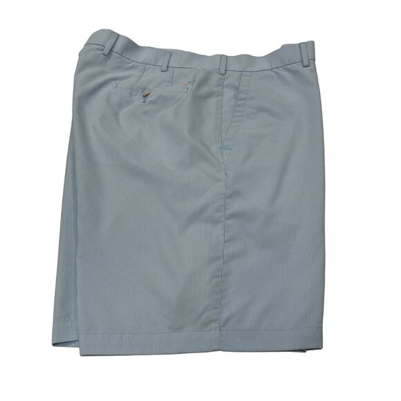 Peter Millar Men's Striped Golf Shorts, Wicking, Blue, 40 - Picture 7 of 9